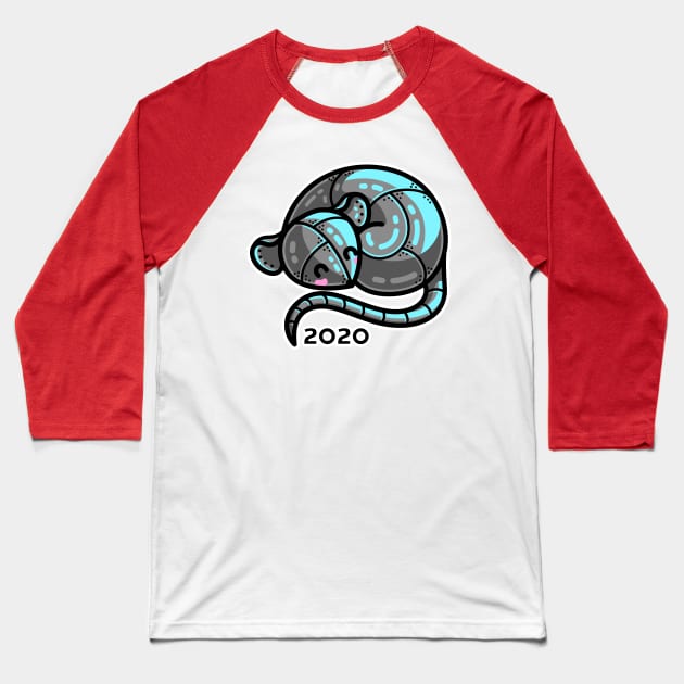 2020 Year of the Metal Rat Baseball T-Shirt by freeves